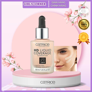 Kem nền kiềm dầu catrice all matt plus 18h mỏng mịn -nội địa đức đủ bill