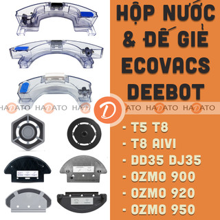 HỘP NƯỚC ĐẾ GẮN GIẺ robot Ecovacs Deebot Omni X1 T5 Hero T8 Aivi DX33 DX55 DX65 Ozmo 950 Ozmo 920 [D0][D1] ####