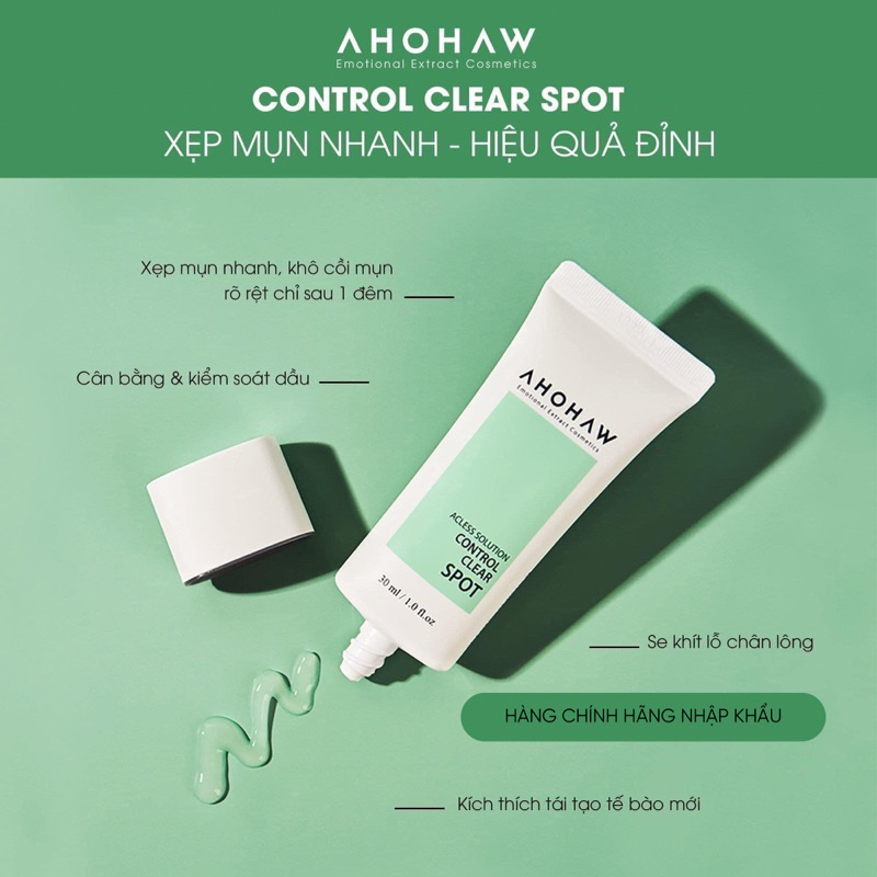 TINH CHẤT CHẤM MỤN AHOHAW