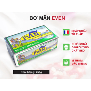 Bơ mặn/ lạt even pháp 250g