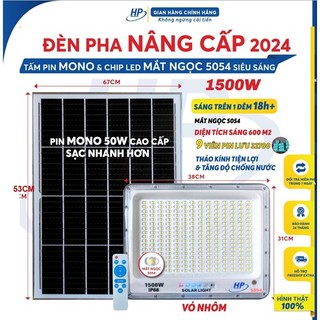 Đèn Năng Lượng Mặt Trời 1000w,800w,300w,200w,100w Ip68 Sáng Cả Đêm