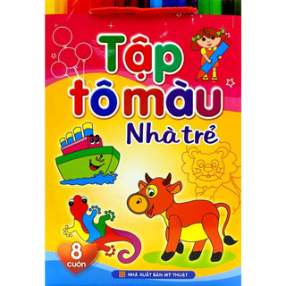 Sách: tập tô màu nhà trẻ
