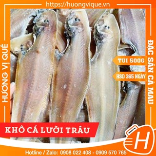 Khô cá lưỡi trâu - túi hút chân không 500g - đặc sản cà mau