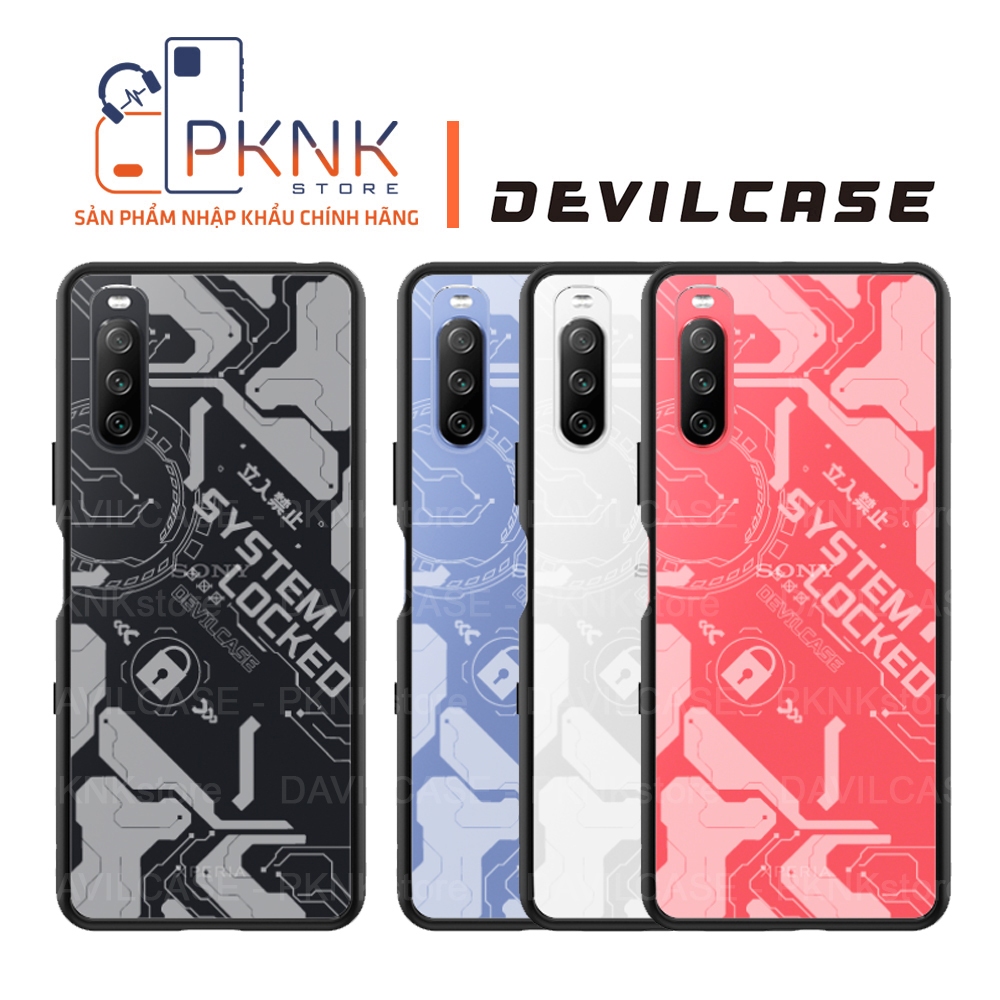 Ốp Lưng Devilcase Sony Xperia 10iii I Phiên Bản Lite SYSTEM LOCKER (Khung Đen + Phím Đen)