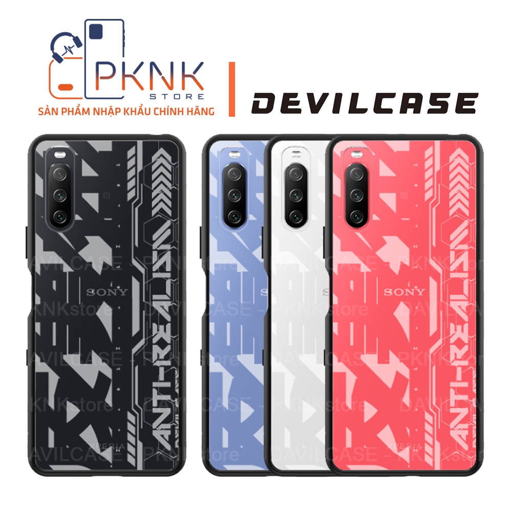 Ốp Lưng Devilcase Sony Xperia 10iii I Phiên Bản Lite Anti-Realism (Khung Đen + Phím Đen)