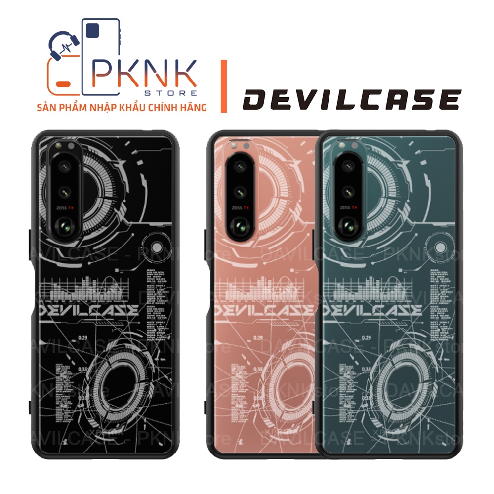 Ốp Lưng Devilcase Sony Xperia 5iii I Phiên Bản Lite Devilcase (Khung Đen + Phím Đen)