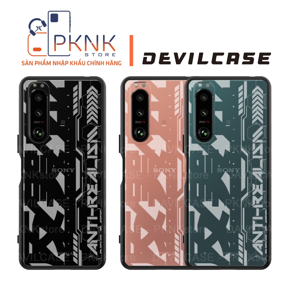 Ốp Lưng Devilcase Sony Xperia 5iii I Phiên Bản Lite Anti-Realism (Khung Đen + Phím Đen)