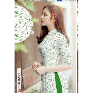 Vải áo dài hoa nhí