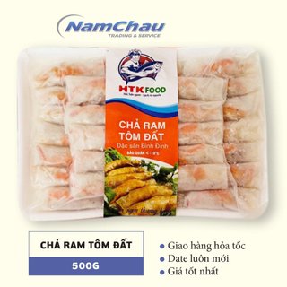  Chả ram tôm đất HTK khay 500gr - Đặc sản chả ram tôm đất Bình Định  HN giao hỏa tốc  