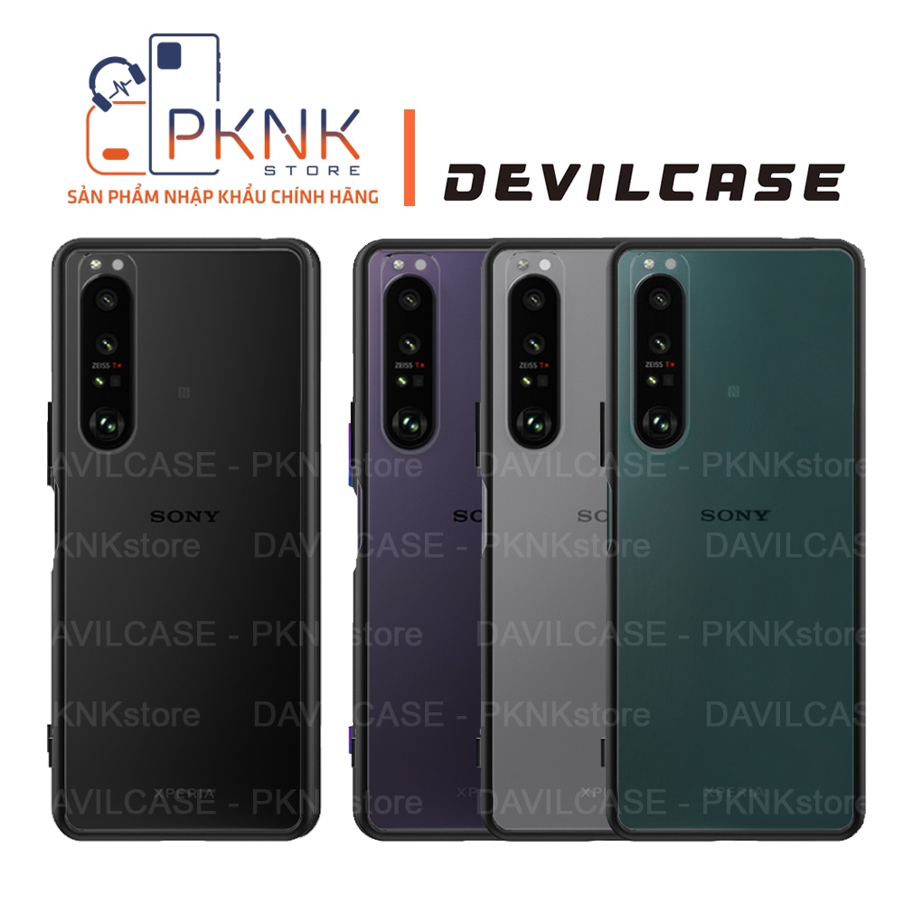 Ốp Lưng Devilcase Sony Xperia 1iii I Phiên Bản Lite (Khung Đen + Phím Đen)