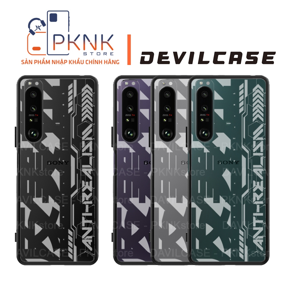 Ốp Lưng Devilcase Sony Xperia 1iii I Phiên Bản Lite Anti-Realism (Khung Đen + Phím Đen)