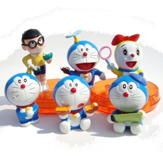 Set 6 mô hình Doraemon siêu dễ thương 2024