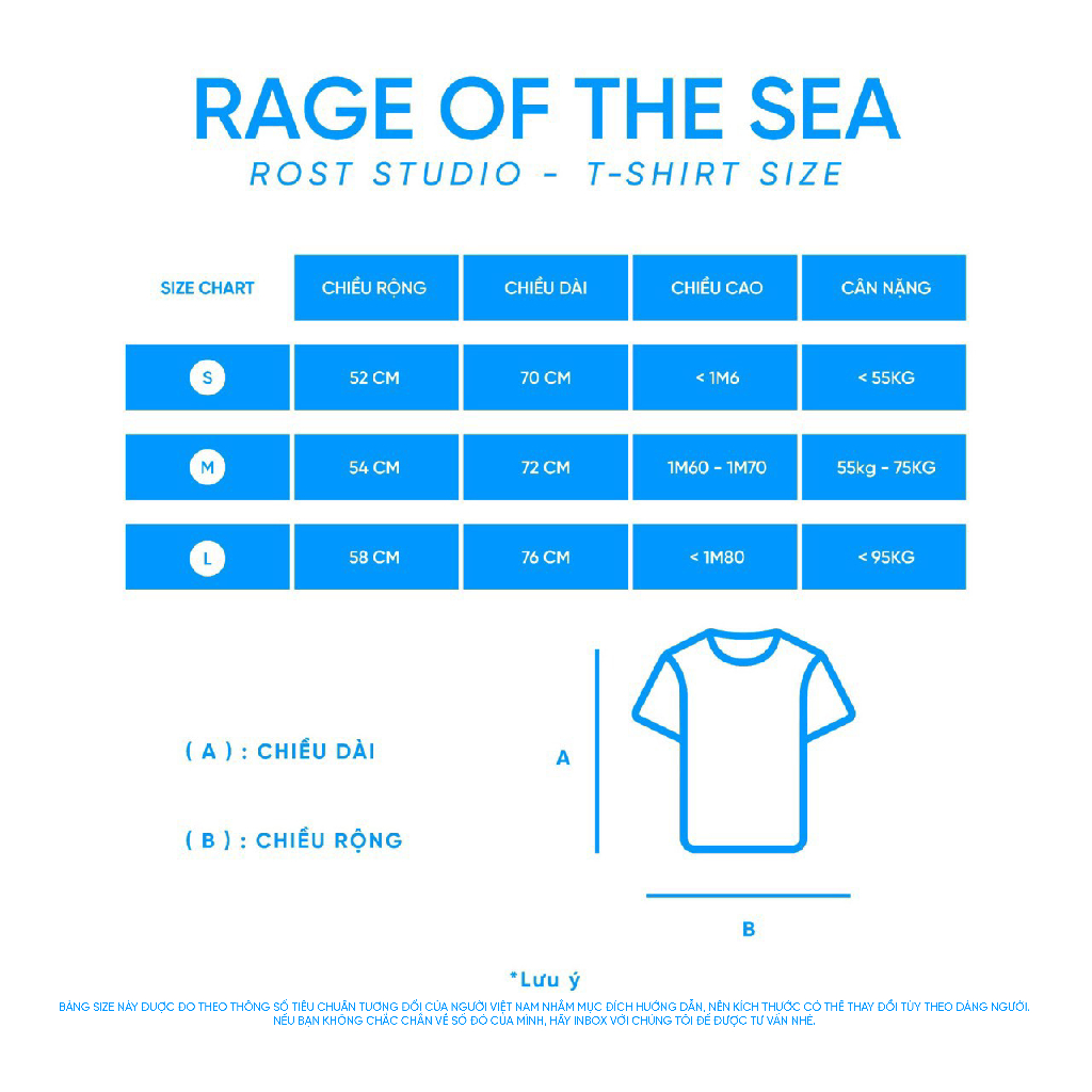 ÁO THUN/T-SHIRT CỔ TRÒN UNISEX NAM NỮ FORM ÂU RAGE OF THE SEA (ROTS STUDIO) "CODITIONAL OF ROTS STUDIO VII" | BigBuy360 - bigbuy360.vn