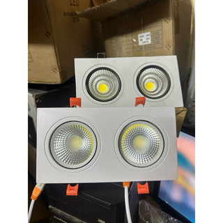 ĐÈN ÂM TRẦN ĐÔI Đèn âm trần đôi 14w led COB