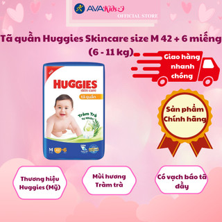 Tã quần Huggies Skincare size M 42 + 6 miếng
