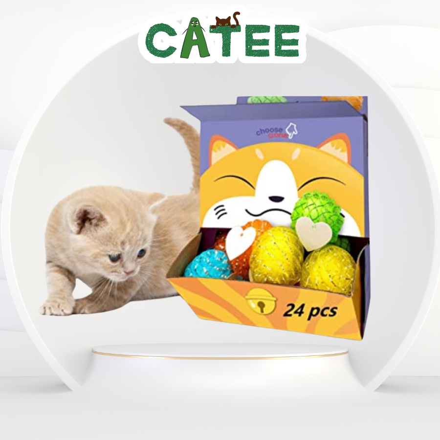 Đồ Chơi Cho Chó Mèo Vui Nhộn FOFOS Banh Lưới Chuông Giúp Thư Giãn