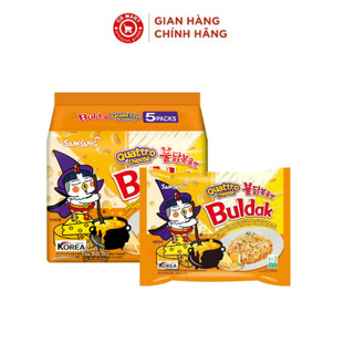 Bịch 5 gói mì khô gà cay Samyang 4 vị phô mai Quattro Hàn Quốc 140g/gói