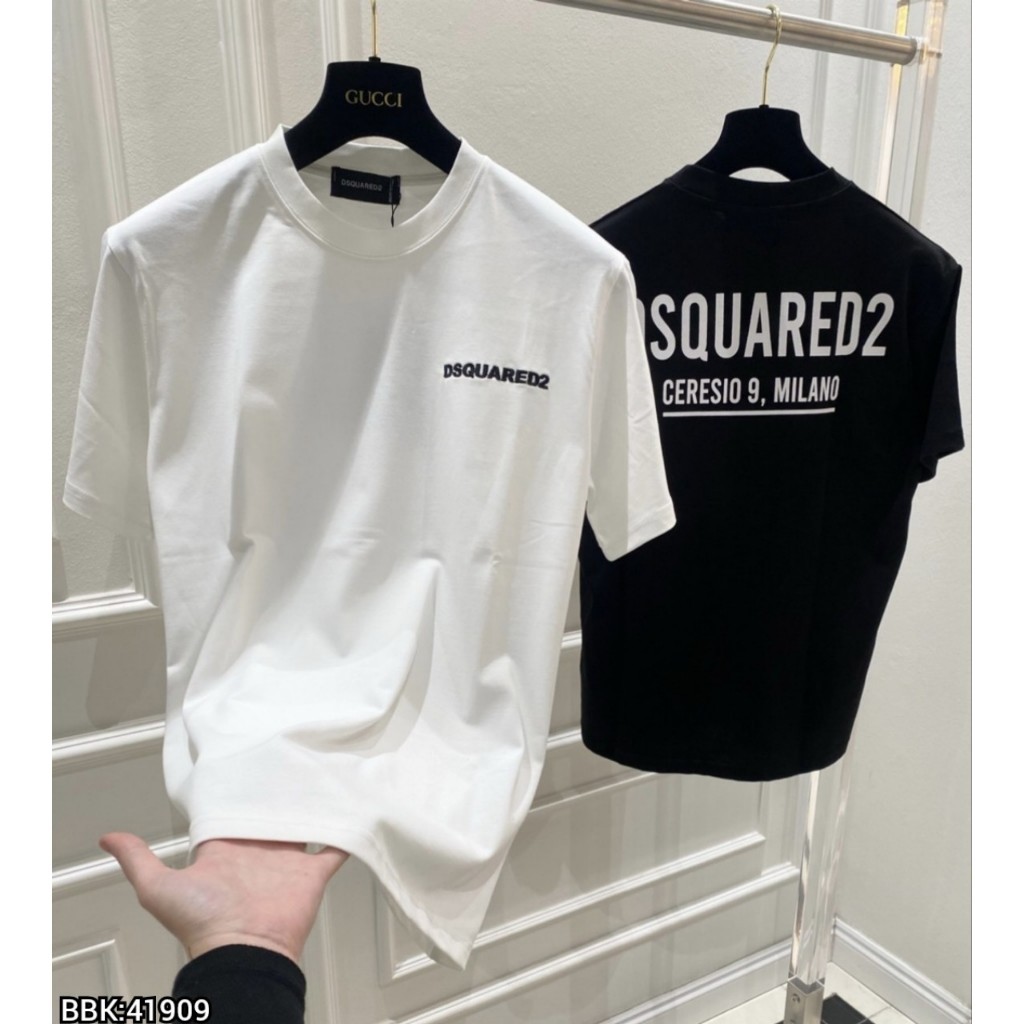 Áo phông nam DSQ DSQUARED2 bản BASIC chữ thêu cao cấp- dành cho NAM NỮ siêu đẹp