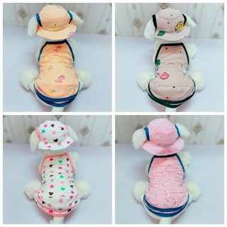 Combo Váy + Nón Chó Mèo, vải thun cotton