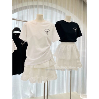 Set Áo Thun Nơ Mix Chân Váy Xô