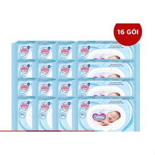[HOẢ TỐC ] Thùng 16 Gói Khăn ướt Bobby cho bé 100 miếng/gói