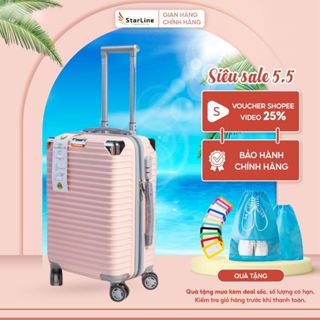  Vali kéo du lịch Góc Chống Vỡ Chính Hãng Size 20 xách tay Size 24 ký gửi Chống Trộm BH Trọn Đời - MS867 