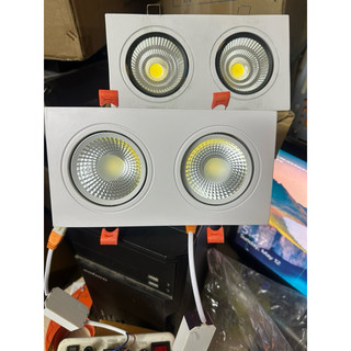 ĐÈN ÂM TRẦN ĐÔI Đèn âm trần đôi 14w led COB