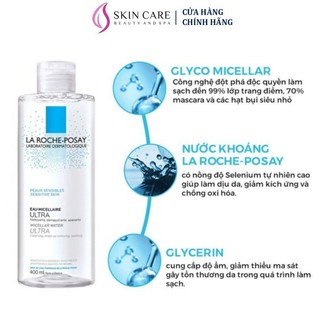  Nước tẩy trang La Roche-Posay sản xuất tại Pháp giúp làm sạch da dành cho da dầu và da nhạy cảm 400ml