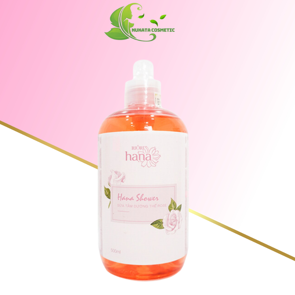 𝗦𝘂̛̃𝗮 𝘁𝗮̆́𝗺 nước 𝗵𝗼𝗮 𝗵𝗼̂̀𝗻𝗴 𝗥𝗶𝗼𝗿𝗶 𝗚𝗲𝗹 𝗥𝗼𝘀𝗲 𝗱𝘂̛𝗼̛̃𝗻𝗴 𝘁𝗵𝗲̂̉ 1000ml Nukata Cosmetic