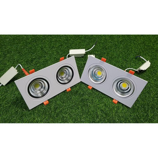 ĐÈN ÂM TRẦN ĐÔI Đèn âm trần đôi 14w led COB