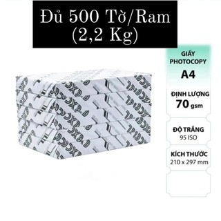 ✅️ giấy a4 excel định lượng 70 gsm - đủ 500 tờ