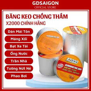 Băng keo chống thấm x2000 băng keo siêu dính Nhật Bản chống thấm dột, dán tường, dán mái tôn, dán ống nước 20cm x 5m