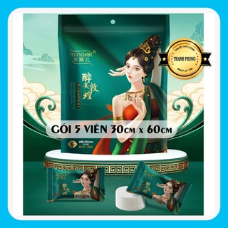 Gói 5 viên khăn tắm nén minaier chất lượng cao