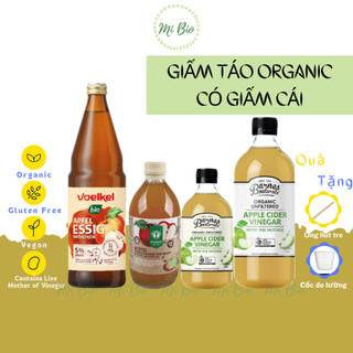 Giấm táo hữu cơ có giấm cái Voelkel - Barnes - Probios