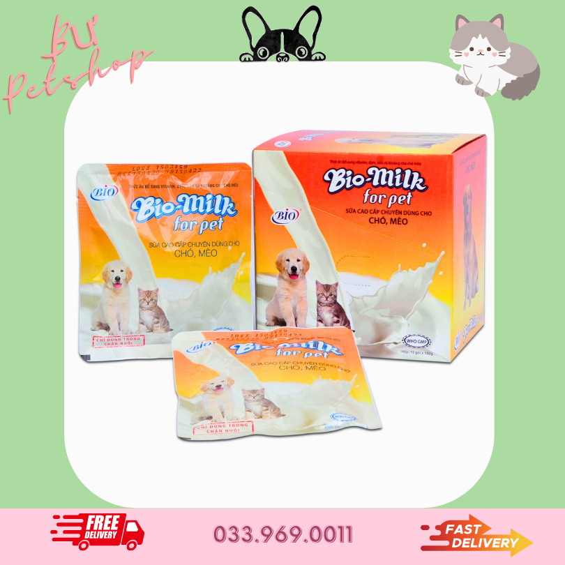 Sữa Bột Cho Chó Mèo Bio Milk