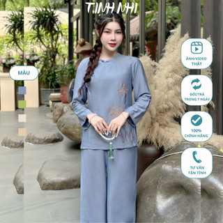 Đồ lam pháp phục đi lễ TINH NHI sang trọng và thanh lịch PP145