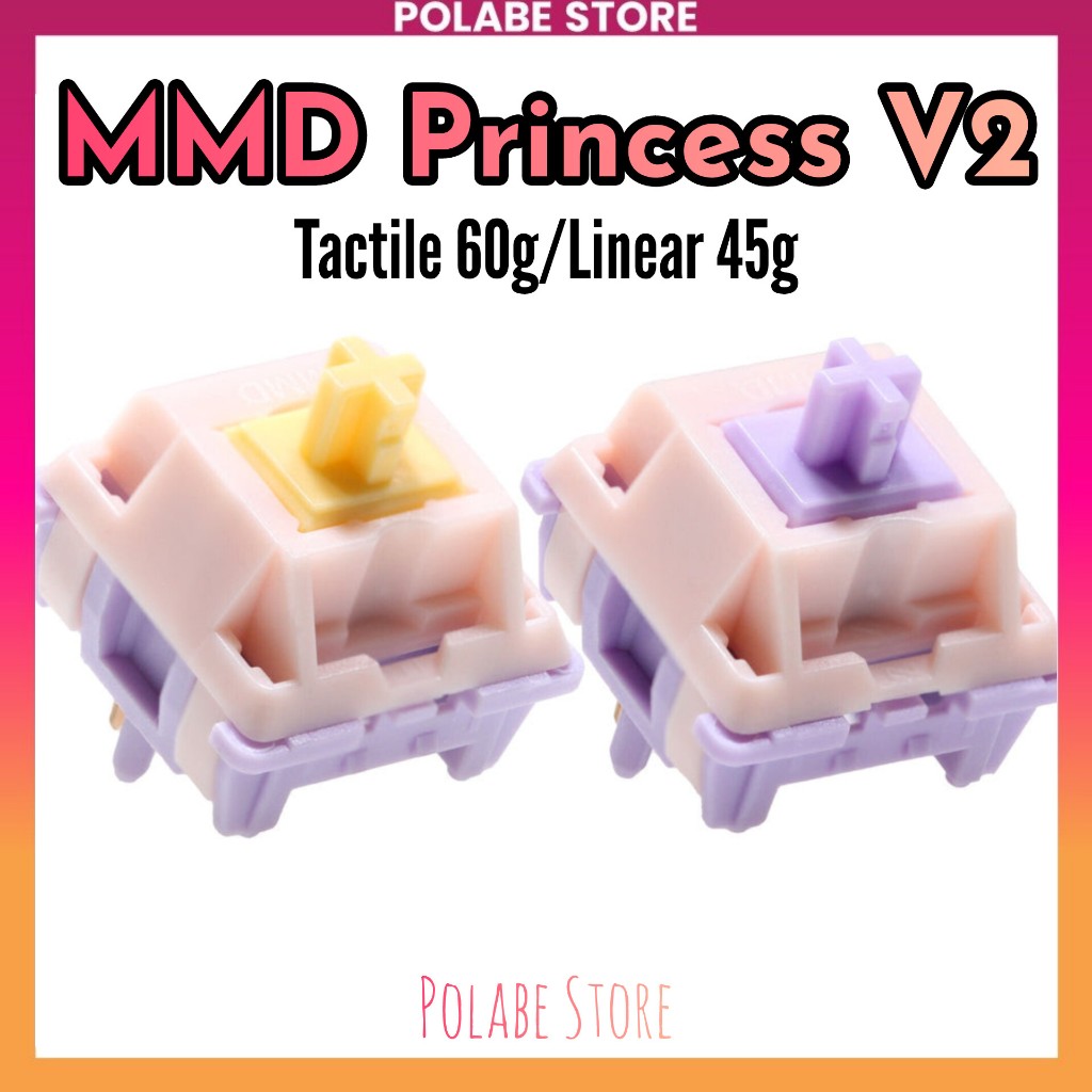 Công tắc MMD Princess V2 linear tactile switch bàn phím cơ mmd Spirit switch - Polabe Store