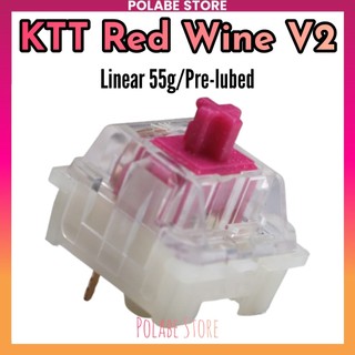 Công tắc KTT RED WINE linear switch Công tắc bàn phím cơ KTT Jacaranda v2 blue berry switch - Polabe Store