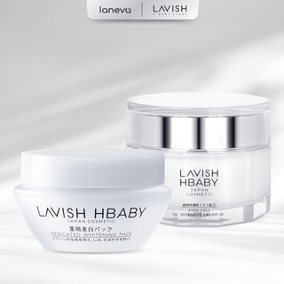 COMBO KEM DƯỠNG FACE STEM CELL TẾ BÀO GỐC và  NHAU THAI chuyên sâu và chống lão hóa đến từ Nhật Bản LAVISH HBABY