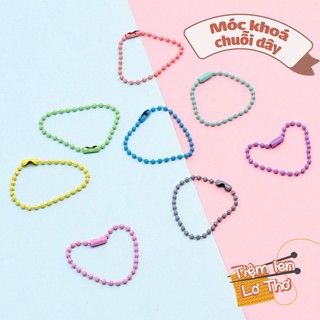 Móc khóa chuỗi dây bi nhiều màu sắc