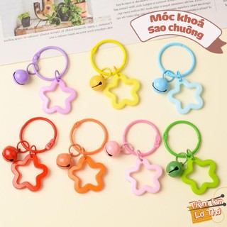 Móc khóa sao chuông dễ thương phụ kiên treo móc khóa cặp sách quà tặng