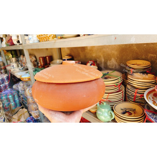 Niêu đất - nồi đất nung - nấu cơm - kho thịt/cá size lớn từ 17cm đến 21cm - gốm xưa lái thiêu cho người hoài niệm