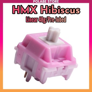 HMX Hibicus Linear Switch Công Tắc Bàn Phím Cơ Gat Yellow Milky Pro prelube - Polabe Store