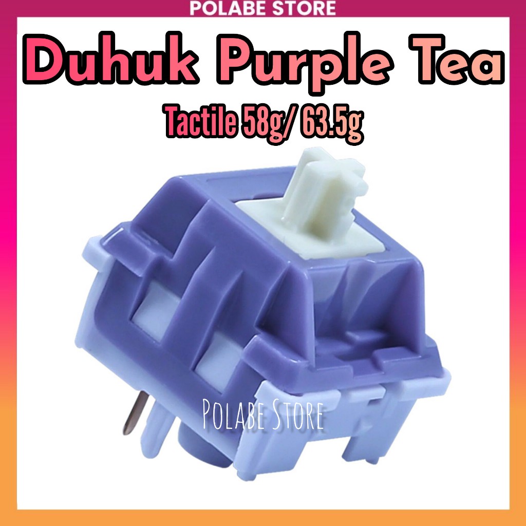 Duhuk Bitter Tea Cà Tím Tactile switch bàn phím cơ Duhuk Purple Tea tactile switch Polabe Store
