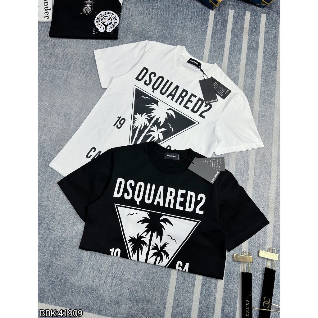 DSQ2 CÂY DỪA 1964 Áo phông nam DSQ2 CÂY DỪA 1964 chính hãng chất cotton cao cấp-áo DSQ cây dừa