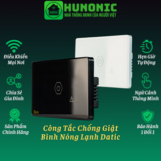  Tặng vít thử điện thông minh - Công Tắc Thông Minh Công Suất Lớn Chống Giật Bình Nóng Lạnh Hunonic 