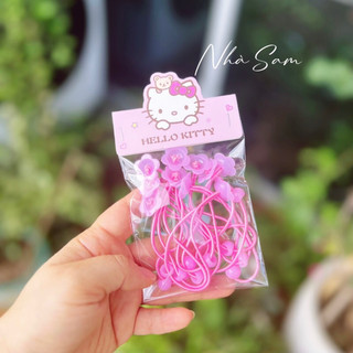 [SỈ] SET 10 DÂY THUN LÀM CỘT TÓC CHO BÉ