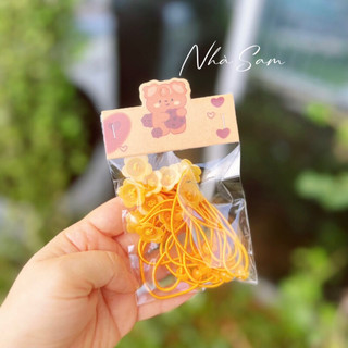 [SỈ] SET 10 DÂY THUN LÀM CỘT TÓC CHO BÉ