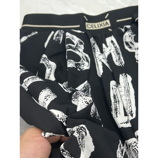 quần lụa nữ dáng baggy