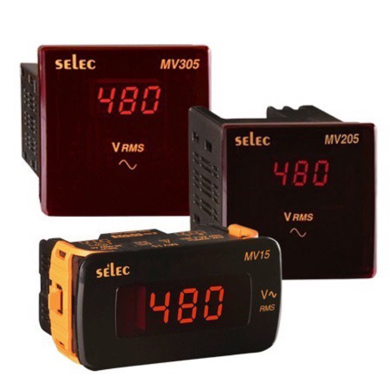 Đồng hồ đo điện MV305 mặt 96x96 SELEC